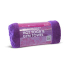 Zenzation Athletics Microfibre Hot Yoga & Fitness Towel - 72" x 24" - Purple-100% microfiber, antibacterial and lint free,