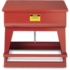 Justrite Steel Floor Standing Rinse Tanks, 22 Gal, 5 1/4" x 16" x 12"-Large parts (up to 16" x 35") can be totally immersed