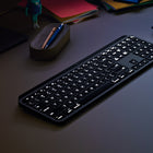 Logitech MX Keys Advanced Wireless Illuminated Keyboard for Mac - Space Gray-USB-C to USB-C recharging - Full charge lasts up to 10 days - or up to 5 months with backlighting off