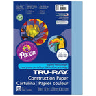 Pacon Tru-Ray Construction Paper - 9" x 12" - Sky Blue - 500 Sheets-Heavy 76 lb. 100% vat-dyed sulphite with longer, stronger fibers.