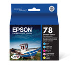Epson 78 Colour Ink Cartridges, 5 Pack-Includes cyan, light cyan, magenta, light magenta and yellow ink cartridges