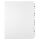 Mark Maker Legal Exhibit Index Tab Set of White Single Tabs, 1/15th Cut, Letter Size, No Holes, Number 61 - 75-White Single Tabs, 1/15th Cut