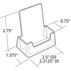 Azar Displays Vertical Business Card Holder, 10 Pack (252011)-Vertical