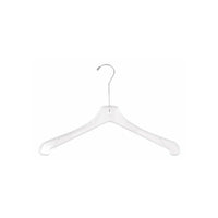 Wamaco 15" Dress/Shirt Hanger, Clear, 100 Pack-Heavy weight top hanger