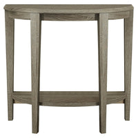 Monarch Specialties 2452 Accent Table - 36"L/Dark Taupe Hall Console-Finished in a modern dark taupe reclaimed wood look