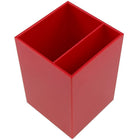 JAM Paper Plastic Pen Holder, Red (341RE)-Size" 2 3/4" x 3 7/8"