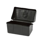 Staples Index Card Box - 3" x 5" - Black-Built-in notches hold cards in position for easier access