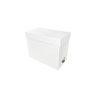 Gry Mattr Paper Hanging File Box - 7.25" x 13.75" x 10.6" - White-A4 size