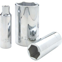 Gray Tools 1-1/4" X 1/2" Drive, 6 Point Deep Length, Chrome Finish Socket-Size: 1-1/4"