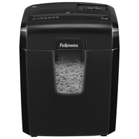 Fellowes Powershred 8C 8-Sheet Cross-Cut Shredder, Black-Cross-cut shredder for personal use