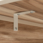 Sauder - 426475 Bergen Circle Modesty Panel - Kiln Acacia-Attaches to 72" Table Desks 426297 and 426298.