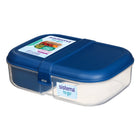 Sistema Ribbon Lunch To Go Bento - 1.1L - Assorted Colours-Clear bases with coloured lids, dishwasher safe on the top-rack only