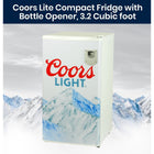 Coors Light Compact Fridge with Bottle Opener - 3.2 cu ft-3.2 Cubic Foot (90 L) capacity