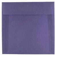 JAM Paper 6.5 x 6.5 Square Envelopes, Wisteria Purple Translucent Vellum, 250 Pack (1592113H)-Wisteria purple translucent envelope