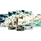 Designart Roar of the Polar Bear Animal Canvas Art, Multiple Sizes, (PT2448-373)-Print