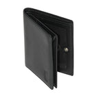 Club Rochelier Snap Cardholder & Billfold Wallet - Black-2 Credit Card Slots