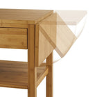 TRINITY Kitchen Cart with Drop Leafs, Bamboo (TBFLNA-1406)-Drop leafs provide additional kitchen work space