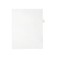 Mark Maker Legal Exhibit Index Tab White Single Tabs, 1/26th Cut, Letter Size, No Holes, Letter H, 25 Pack-White Single Tabs, 1/26th Cut