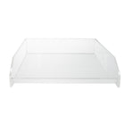 Three By Three Seattle Acrylic Stackable Letter Tray - Clear-Clear Acrylic
