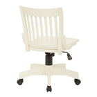 OSPHF Deluxe Armless Bankers Chair, Antique White-Locking tilt with adjustable tilt tension