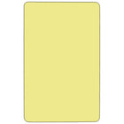 Flash Furniture Mobile 30"W x 60"L Thermal Laminate Activity Table - Yellow-Recommended Grade Level: Preschool - 2nd Grade