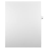 Mark Maker Legal Tabs - Letter Size - White - 1/25th cut - 25 tabs per package - 5 packages Pack - Number 109-White Single Tabs