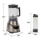 Kenmore Elite 5-Speed Countertop Blender Plus Travel Cup-Shatter-proof Tritan pitcher and blending cup are BPA-free and dishwasher-safe