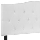 Flash Furniture Cambridge Tufted Upholstered Full Size Headboard - White Fabric-Button Tufted with Diamond Pattern Stitching