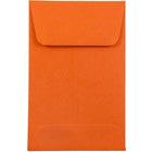 JAM Paper #1 Coin Envelopes, 2.25 x 3.5, Brite Hue Orange Recycled, 500 Pack-Coin Envelopes