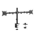 Uplite up to 32" Dual Monitor Desk Mount Fully Adjustable Articulating Stand, Black (UPMM32A)-Fits most screens 13" to 32" in size and 18 lbs in weight with 75x75mm or 100x100mm backside mounting holes