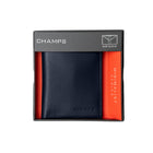 Champs Leather RFID Slim Sleeve Wallet - Navy-RFID theft protection featuring a thin lining designed to help prevent electronic  theft