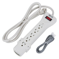 Protect-It Surge Suppressors, OD809, Outlets - 7, 2 Pack-Surge Protector Strip