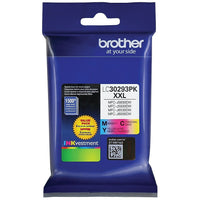 Brother LC3029 Yellow/Cyan/Magenta Ink Cartridges, Super High Yield, 3 Pack (LC30293PKS)-C/M/Y