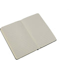 Moleskine Classic Black Hard Cover Pocket Ruled Notebook, 3-1/2" x 5-1/2"-Expandable inner pocket