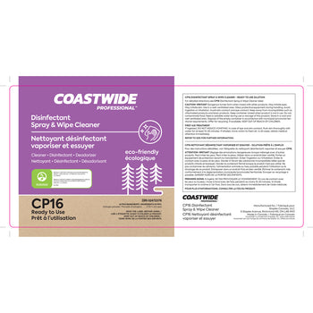 Coastwide Professional CP16 Disinfectant Spray & Wipe Cleaner Secondary ...