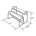 Azar Displays 8" x 10.5" x 7" 2-Tier Horizontal Counter Bracelet Display (900062)-2-tiers of bracelet bars