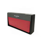 Club Rochelier Ladies Clutch Wallet with Checkbook & Gusset - Red-Back zipper pocket