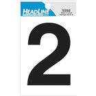 HeadLine 3" Self - Stick Number  -  "2"-Reflective