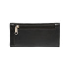 Ashlin REDGROVE RFID Blocking Ladies Slim Clutch Wallet, Black , (RFIDL5910-07-01)-Interior right hand side section features 5 credit card pockets and 1 ID pocket. Interior left hand side section features 6 credit card pockets