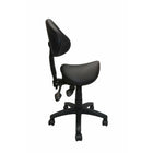 Nicer Furniture Adjustable PU Saddle Chair-Armless design provides freedom of movement and accessibility.  