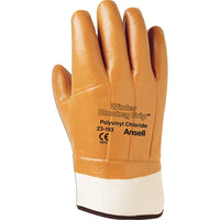 Ansell Winter Monkey Grip 23-193 Gloves - Size X-Large/10 - 10" L - PVC - Foam Fleece Inner Lining - Winter Weight - 6 Pack-Cuff Style Safety
