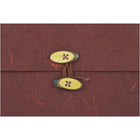 JAM Paper Kraft Chipboard Rainforest Portfolio, Button and String Tie Closure, 9 x 11.75 x.63, Burgundy, 2 Pack (371679g)-Material: Chipboard