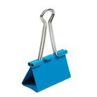 JAM Paper Binder Clips, Large, 41 mm, Blue, 12 Pack (340BCbu)-12 pack