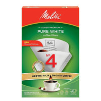 Melitta Coffee Filters, Cone Style #4, 40 Pack-Ideal for any small business or home office