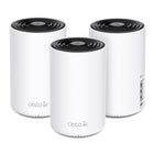 TP-Link Deco XE75 AXE5400 Tri-Band Mesh Wi-Fi 6E System - White - 3 Pack-All three Wi-Fi bands work together to unleash your network's total speeds up to 5,400 Mbps for 200 devices