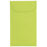 JAM Paper #3 Coin Envelopes, 2.5 x 4.25, Brite Hue Ultra Lime Green, 500 Pack-Coin Envelopes