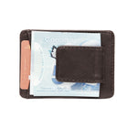 Ashlin Jett Money Clip Wallet With 2 Card Pockets, Black-European styling.