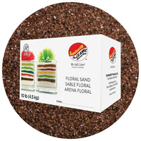 Sandtastik Floral Coloured Sand, 10 lb (4.5 kg) Box, Baltic Brown-Coarse grain with natural sparkle throughout