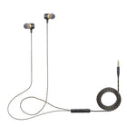 General Supply Goods + Co Metallic Wired USB-C In-Ear Earbuds with Case - Black-Built-in microphone with volume control