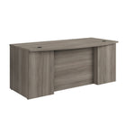 Sauder 71"W Affirm Executive Desk - Hudson Elm- Impact resistant, high-grade thermoplastic edges
